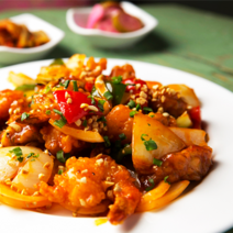 팜앤쿡 매콤새콤 깐풍새우 밀키트 (아이들홈파티 아이들간식 술안주 홈파티 생일상), 549g, 1개