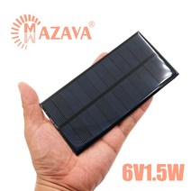 태양광패널 태양열 발전기 가정용 아파트 주택 미니 1Pcs 태양 전지 패널 6V 1.5W 태양광 시스템 광 휴대 전화 충전기 휴대용 18650