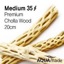 초야우드 medium35 프리미엄 (중) 1개 / 굵기 3.5cm 길이 20cm / 새우 안시 플레코 / 아쿠아메이드