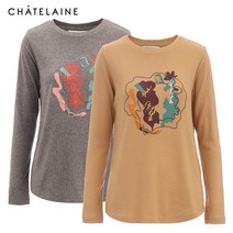 [샤트렌]HC9WTS207_프린팅 포인트 긴팔티셔츠