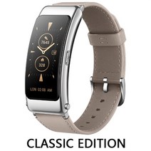 화웨이 토크 밴드 B6 블루투스 이어폰 겸용 스마트밴드, 실버 베이지, 38.8mm