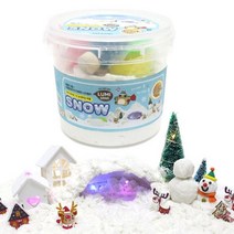 에이치에스컴퍼니 에이치에스컴퍼니 샌드 모래촉감놀이 소꿉놀이 휴대용모래놀이 스노우모래 ★얏, 옵션선택 루미샌드 스노우 1.5L 눈내리는 마을