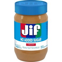 Jif 무가당 크리미 피넛 버터 스프레드 33.5온스 8팩, 33.5 Ounce (Pack of 8)