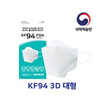 도나노입체형황사방역마스크(KF94)(대형)(흰색)_귀가편하고 호흡이편한입체형도나노마스크