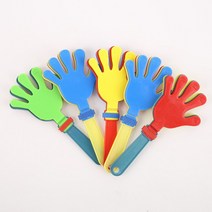색상랜덤 손바닥 응원 도구 박수 짝짝이 체육대회 운동회 장난감 클래퍼 10P, 단품
