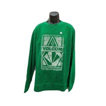 볼컴 스톤 남성 풀오버 ED 하프 캡 크루 그린 플리스 스웨트셔츠 자켓 XL 458649