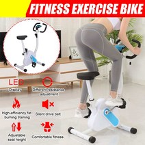 6기어 Adjusable 실내 사이클 운동 자전거 무술 휘트니스 체육관 LED 디스플레이 기계 훈련 편안한, 한개옵션0