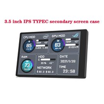 미니 ITX 모니터 케이스 3.5인치 용 새 컴퓨터 3.5 인치 IPS TYPEC 보조 스크린 CPU GPU RAM HDD 모니터링 USB 디스플레이 자유롭게 AIDA64
