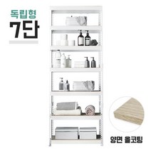 독립형 스피드랙 7단(6칸) 양면코팅 높이 1500mm, 양면코팅 9mm 900x450/1500/블랙