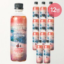 [유통기한 임박할]low 칼로리 카페인 스코비 아임얼라이브 탄산수 콤부차 PET 12병, 12개