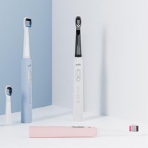 음파 전동칫솔 진동 치아관리 교정 좋은습관 이물질 상쾌 칫솔질 입냄새 양치, 핑크