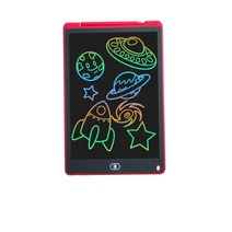 드로잉패드 웹툰그리기패드 그림용태블릿 디지털 그래픽 드로잉 태블릿 12 인치 드로잉 보드 LCD 스크린, 한개옵션1, 10 Multi color red