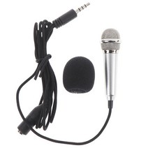 asmr마이크 아이돌 방송용 마이크 미니 마이크 3.5mm 스테레오 스튜디오 KTV 가라오케 휴대용 핸드 헬드 스, 04 Silvery