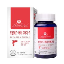 캐나다 네츄럴메이드 로얄레드 케이 오메가3 60캡슐, 4개