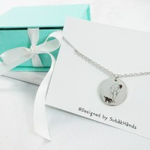 유기견 유기묘 후원 목걸이 써지컬 이니셜 각인