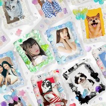 탑로더만들기 탑꾸세트 데코덴파츠 폰꾸 사진꾸미기 포토카드만들기 DIY키트, 6.랜덤비즈(그린)