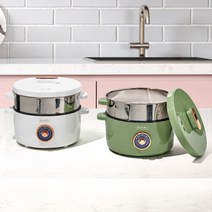 [벤소닉] 대용량 만능 멀티 쿠커 3L(본체+전용찜판+사용설명서), 색상:화이트