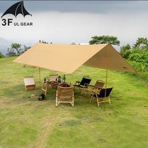 3F UL GEAR 초경량 자외선 차단 실리콘 코팅 타프 3M~5M, 1개, 5X3M(베이지)