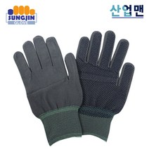 성진나이스 점박이 코팅장갑/ 1팩(10켤레) / 검정 회색 / S M L / 도트 작업용장갑, 회색L, 10개