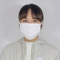 [국내생산] 면 마스크 1매 순면 빨아쓰는 마스크, 화이트