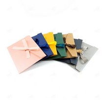 리본 봉투 명절 용돈 감사인사 기념일 축하카드 사진 초대장 청첩장 칼라 편지봉투 1P, C 노랑