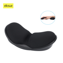 엘로슈 고급형 메모리폼 손목 쿠션 마우스패드 받침대 보호, 1개, 블랙