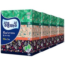 땡큐온 잘풀리는집 리얼실키 미용티슈 150매 3입 x4개, 단품