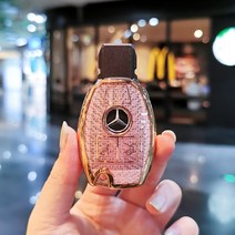 열쇠지갑 메르세데스 벤츠 키 커버 쉘 레이디스 버클 글라 백, W.모델 B 핑크 다이아몬드 컬러 싱글 쉘
