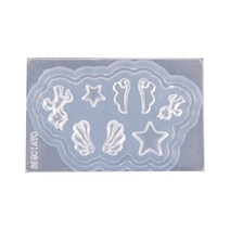 3D 네일 아트 장식 UV 크리스탈 에폭시 수지 곰팡이 손톱 장식 실리콘 몰드, 1