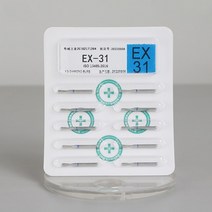 고속 핸드피스용 치과 다이아몬드 버 1.6mm 슈퍼 거친 팁 그라인딩 도구 드릴 10 개/상자, 08 EX-31