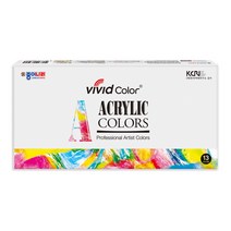 종이나라 비비드 칼라 아크릴물감, 7.5ml, 13색