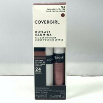 Covergirl Outlast 올데이 립 컬러 위드 탑코트 (.06oz .07oz.), 760 트와일라잇 커피