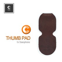 씨엘 썸패드(색소폰용) 프리미엄 가죽 엄지 보호대(손고무), 브라운