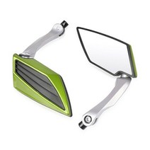 2 개/짝 오토바이 백미러 스쿠터 Motocross 8MM /10MM 혼다 실버 윙 GT 400 600 ST1300 A STX1300 TRANSALP, GREEN