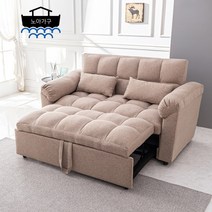 주식회사 노아가구 잠이솔솔쇼파베드 쇼파침대 소파베드 접이식 패브릭, 잠이솔솔-베이지