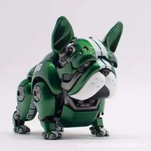 캐릭터 피규어 hwj 변압기 기계식 불독 애니메이션 입상 rambler red green robot dog action figure 어린이 성인 장난감 car home, 초록, 10cm