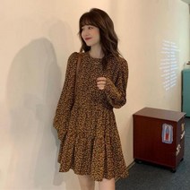 해외여행 플레어 러블리 플로럴 휴가 롱 꽃무늬 원피스 긴 소매 드레스 패션 위의 무릎 프린팅 달콤한 레저 봄 o목 레트로 Vestidos 프랑스어 세련된