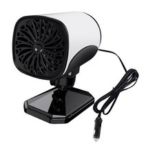 가정용 사무실 업소용 온풍기 Multifunctional Home Hot Air Heater 2-in-1 Windshield Defroster 360 Degree Rotation, [04] White 12V, 04 White 12V