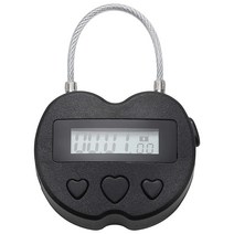 Bopfimer Time Lock LCD 디스플레이 시간 잠금 다기능 여행용 전자 타이머 방수 USB 충전식 임시 타이머 자물쇠