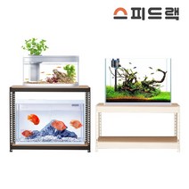 스피드랙 어항 다이 받침 철제 랙 축양장 선반 400 x 300 x 600(h)-2단, 블랙