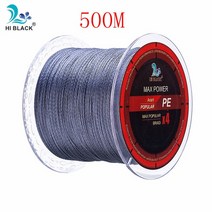 볼링 아대 볼링용품 손목신제품 2019 M 300M 500M 4 가닥 8-80LB 꼰 낚싯줄 PE 다목적 브레이드 라인 와이, 07 Gray 500M_03 14LB 0.12MM