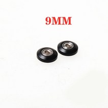 4 pcs 88.5911131517mm pom 플라스틱 가이드 롤러 132 tamiya 미니 4wd 자동차용 anti-hanginganti-tilting 14세 이상 미니카, 9mm 블랙