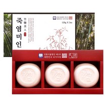 개암죽염 죽염미인 죽염비누 (120g X 3개), 360g, 1세트