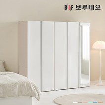 [착불]보루네오 타키 2000 R세트 장롱 장농 이불장 안방 작은방 원룸 거울 6자 7자, 그레이