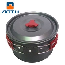 더치오븐 반합 상판 웍 식기 등유통 AOTU-새로운 3L 산화 알루미늄 대형 단일 냄비 휴대용 비 스틱 야외, 한개옵션0