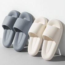 1+1 라운드 쿠션슬리퍼 EVA 층간소음방지 실내화, 라운드슬리퍼(남-블랙), 라운드슬리퍼(남-블랙)