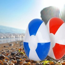 현wisehm_삼각2색비치볼 용볼 2볼 물놀이 비치 아동 플레이 유아 파란 삼각♥pcallme, ♥pcallme블루/화이트