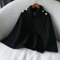 라오농 겨울 가을 숏 슬림핏 작은 키 케이프 판초 쁘띠 더플 망토+2d402LL