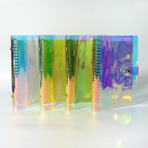 이글바인더 A5 20공 소프트 바인더 PVC 홀로그램 커버 컬러링, 브라스링