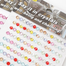 큐빅 / 공예재료 / 장식큐빅, 1, B 02 접착큐빅 원형4mm 혼합